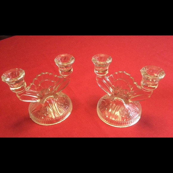 Set Depression Jeannette Glass Iris & Herringbone - Picture 4 of 4